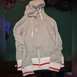 Sock monkey zip up sweater